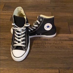Women’s black high top Converse